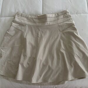 Beige A-Line Skirt athletic skirt